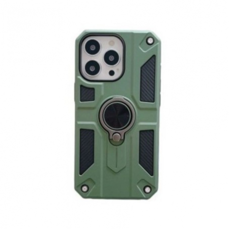GSM - Husa protectie Flippy compatibila cu Apple iPhone 13 Mini Defender Model 5 cu suport,Verde