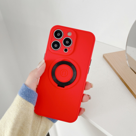 Husa protectie Flippy compatibila cu Apple iPhone 13 Mini Mag Safe Silicone Rosu [1]