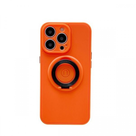 MagSafe Silicone Case - Husa protectie Flippy compatibila cu Apple iPhone 13 Pro Mag Safe Silicone Portocaliu