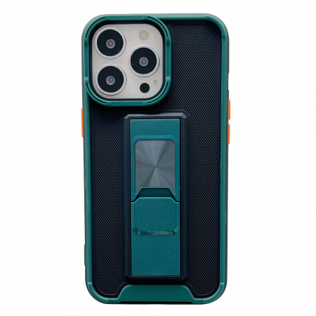 Husa protectie Flippy compatibila cu Apple iPhone 13 Pro Max Defender Model 5 cu suport,Verde [0]