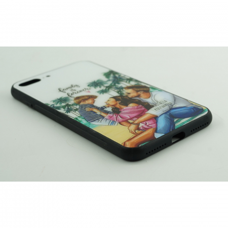 Husa protectie Flippy compatibila cu Apple iPhone 13 Pro Max Glass print Family is Forever Multicolor [5]