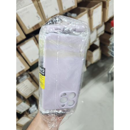 GSM - Husa protectie Flippy compatibila cu Apple iPhone 13 Pro Max Liquid Silicone Lila