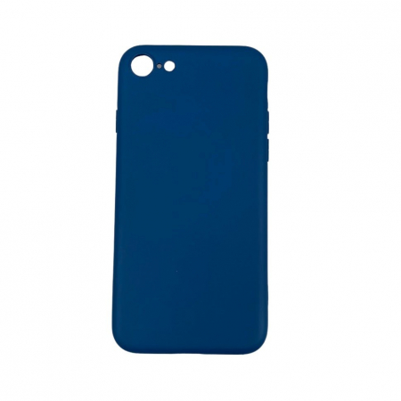 Husa protectie Flippy compatibila cu Apple iPhone 7/8/SE 2020 Liquid Silicone Case Albastru Inchis [18]