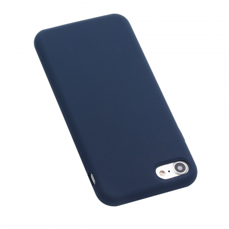Husa protectie Flippy compatibila cu Apple iPhone 7/8/SE 2020 Liquid Silicone Case Albastru Inchis [2]