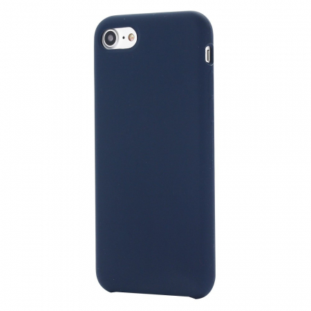 Husa protectie Flippy compatibila cu Apple iPhone 7/8/SE 2020 Liquid Silicone Case Albastru Inchis [6]