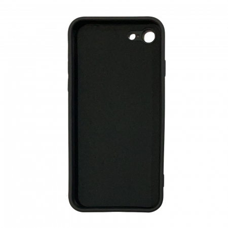 Husa protectie Flippy compatibila cu Apple iPhone 7/8/SE 2020 Liquid Silicone Ring cu suport rotativ Negru [9]