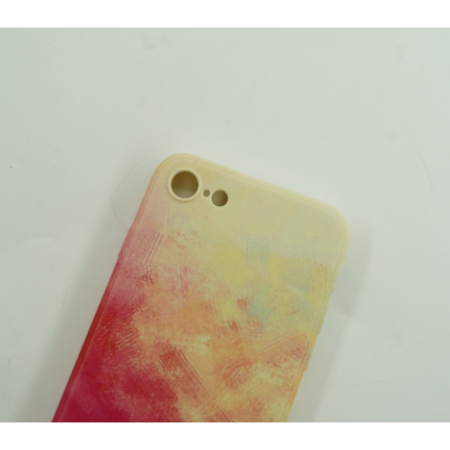 Husa protectie Flippy compatibila cu Apple iPhone XR Tpu Ombre, Roz/Galben [3]