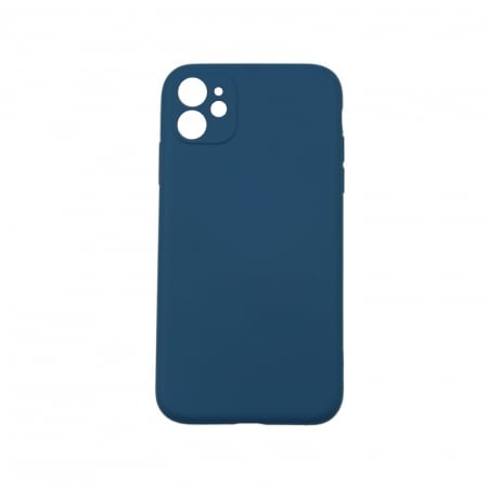 GSM - Husa protectie Flippy compatibila cu Huawei P Smart 2021 Liquid Silicone Case Albastru inchis