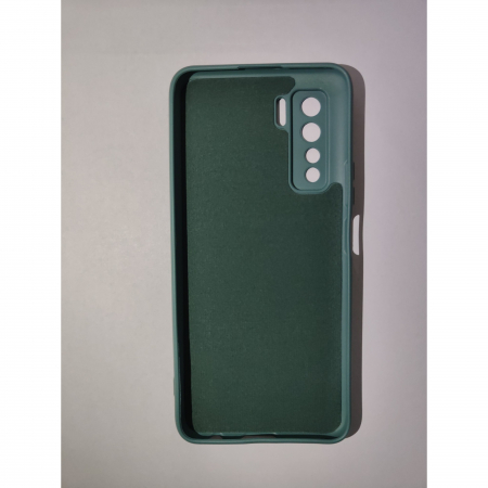 Husa protectie Flippy compatibila cu Huawei P40 Lite 5G Liquid Silicone Case Verde [2]