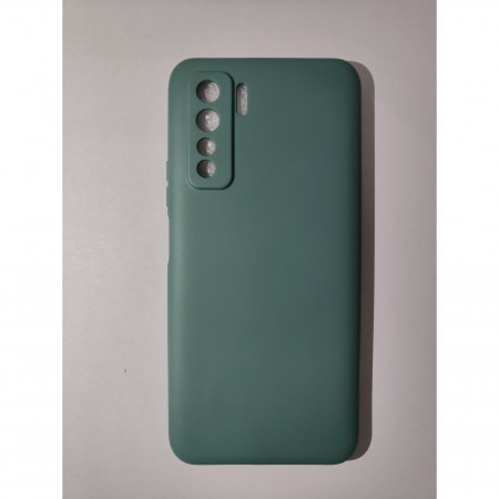 Husa protectie Flippy compatibila cu Huawei P40 Lite 5G Liquid Silicone Case Verde [1]