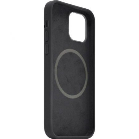 Husa protectie Flippy compatibila cu iPhone 14 Pro Max, Liquid MagSafe, ring-shaped, magnetica, Negru [1]