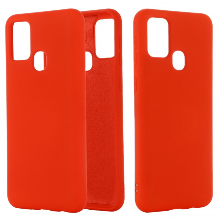 Huse de telefoane - Husa protectie Flippy compatibila cu Samsung Galaxy A21S Liquid Silicone Case Rosu