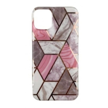 Sub 99 Lei - Husa protectie Flippy compatibila cu Samsung Galaxy A32 5G Soft IMD TPU Marble Geometric Alb