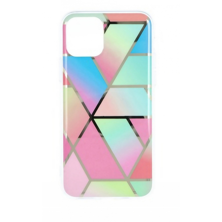 Sub 99 Lei - Husa protectie Flippy compatibila cu Samsung Galaxy A52 Soft IMD TPU Marble Geometric Roz