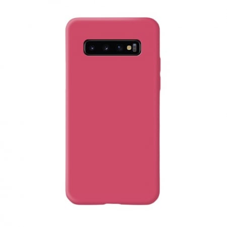 Husa protectie Flippy compatibila cu Samsung Galaxy S10 E Liquid Silicone Case Fuchsia [1]