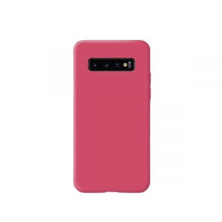 GSM - Husa protectie Flippy compatibila cu Samsung Galaxy S10 E Liquid Silicone Case Fuchsia