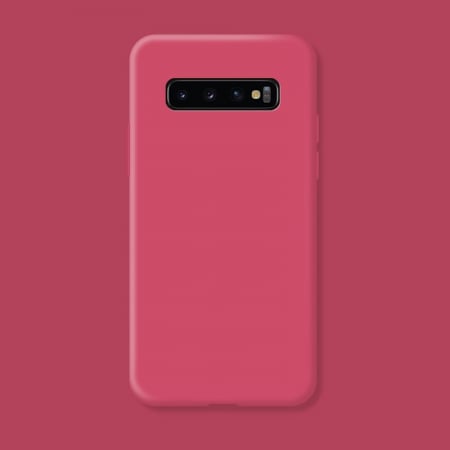 Husa protectie Flippy compatibila cu Samsung Galaxy S10 E Liquid Silicone Case Fuchsia [3]