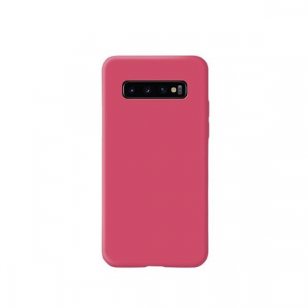 GSM - Husa protectie Flippy compatibila cu Samsung Galaxy S10 Liquid Silicone Case Fuchsia