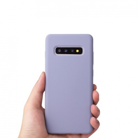 Husa protectie Flippy compatibila cu Samsung Galaxy S10 Liquid Silicone Case Mov [3]