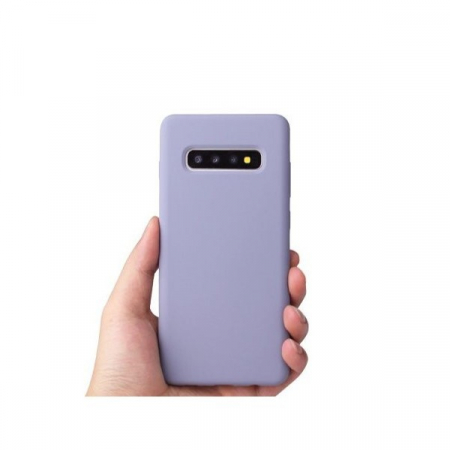 GSM - Husa protectie Flippy compatibila cu Samsung Galaxy S10 Liquid Silicone Case Mov