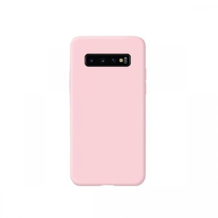 Sub 99 Lei - *LICHIDARE STOC* Husa protectie Flippy compatibila cu Samsung Galaxy S10 Liquid Silicone Case Roz