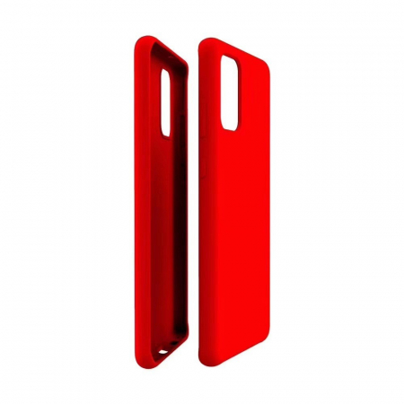 Husa protectie Flippy compatibila cu Samsung Galaxy S21 Ultra Liquid Silicone Case Rosu [6]