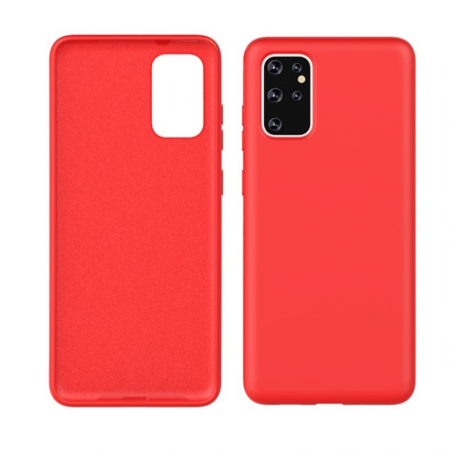 Husa protectie Flippy compatibila cu Samsung Galaxy S21 Ultra Liquid Silicone Case Rosu [4]