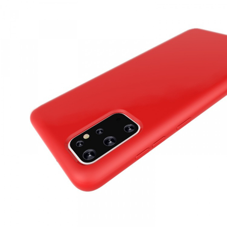 Husa protectie Flippy compatibila cu Samsung Galaxy S21 Ultra Liquid Silicone Case Rosu [5]
