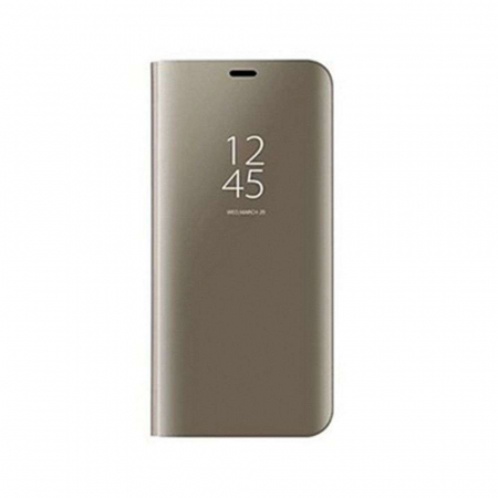 Husa protectie Flippy compatibila cu Samsung S10 Plus Flip Cover Oglinda Auriu [2]
