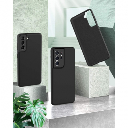 Husa protectie Flippy compatibila cu Samsung S21 5G Liquid Silicone Case Negru [4]