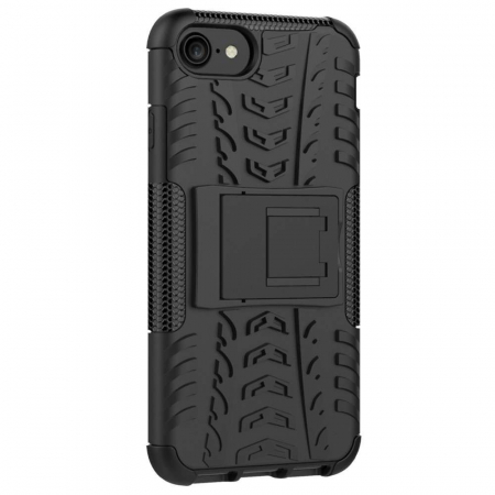 Husa protectie Flippy pentru Huawei P40 Lite Defender Model 3 cu Suport, Negru [4]