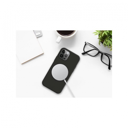 Husa protectie Flippy pentru iPhone 14 Pro Mag Safe, 2 in 1 incarcare si magnet, Soft silicone, Verde [1]