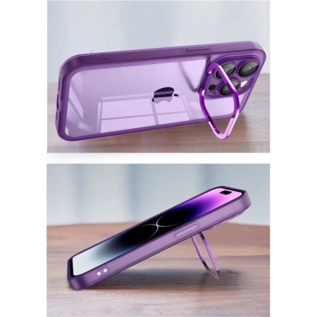 Husa protectie Flippy pentru Samsung A03S (164) Electroplated cu suport pentru camera, 1.5 mm grosime, protectie camera, Mov [1]
