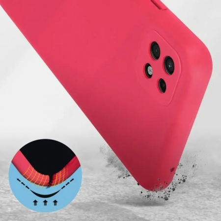 Husa protectie Flippy pentru Samsung A22 5G Liquid Silicone Roz Fuchsia/Roz [7]