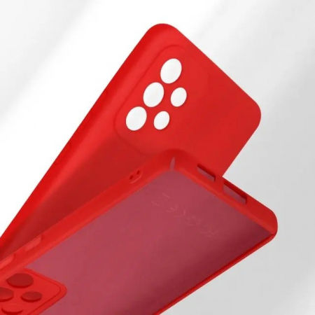 Husa protectie Flippy pentru Samsung A53 5G Liquid Silicone Rosu [4]