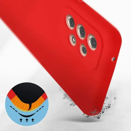 Husa protectie Flippy pentru Samsung A53 5G Liquid Silicone Rosu [7]