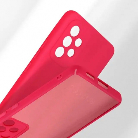 Husa protectie Flippy pentru Samsung A53 5G Liquid Silicone Roz Fuchsia/Roz [4]