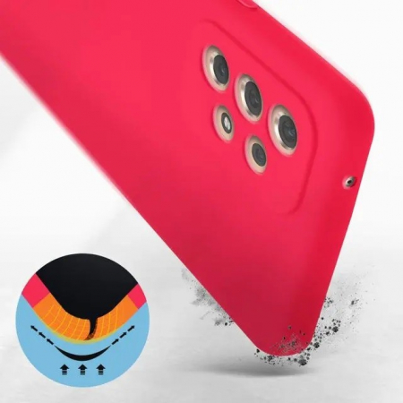 Husa protectie Flippy pentru Samsung A53 5G Liquid Silicone Roz Fuchsia/Roz [7]