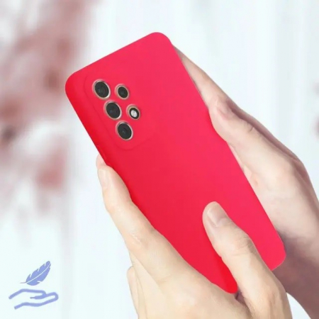 Husa protectie Flippy pentru Samsung A53 5G Liquid Silicone Roz Fuchsia/Roz [6]