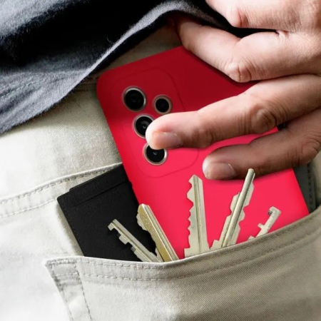 Husa protectie Flippy pentru Samsung A53 5G Liquid Silicone Roz Fuchsia/Roz [5]