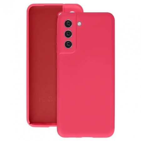GSM - Husa protectie Flippy pentru Samsung S21 FE Liquid Silicone Fuchsia/Roz
