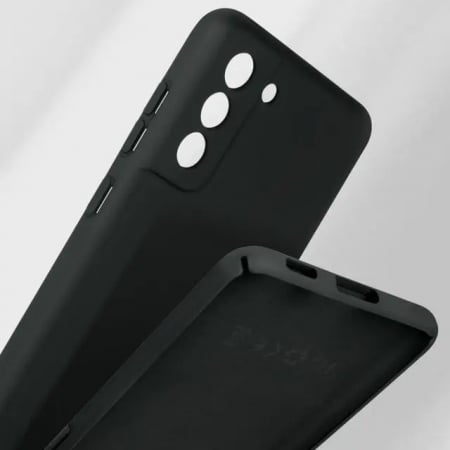 Husa protectie Flippy pentru Samsung S21 FE Liquid Silicone Negru [7]