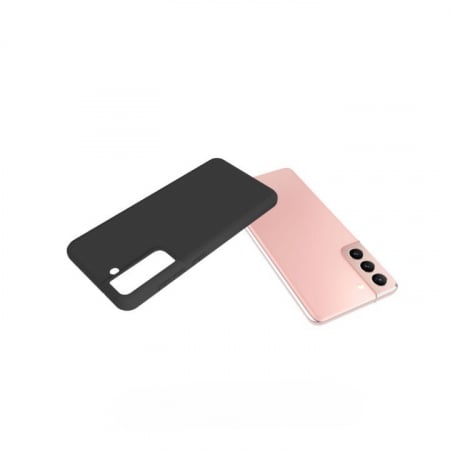 Husa protectie Flippy pentru Samsung S21 FE Liquid Silicone Negru [2]