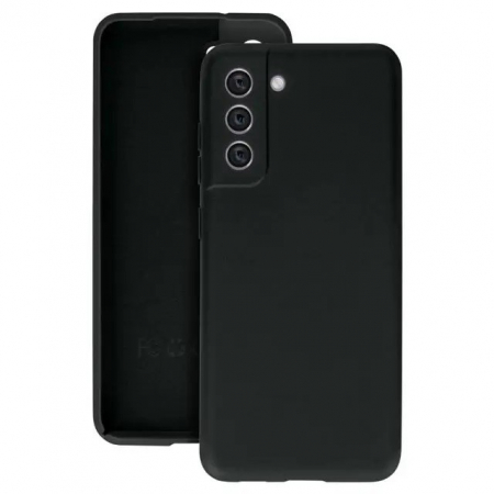 GSM - Husa protectie Flippy pentru Samsung S21 FE Liquid Silicone Negru