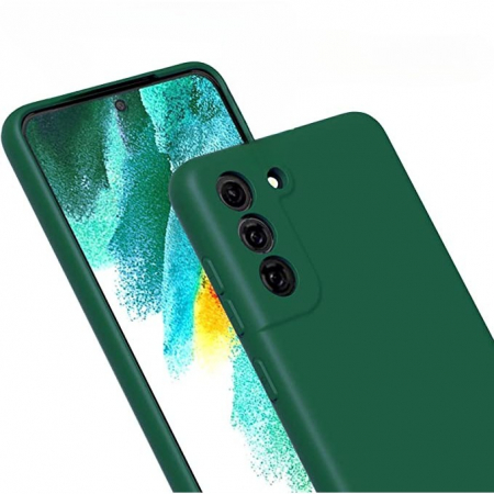 Husa protectie Flippy pentru Samsung S21 FE Liquid Silicone Verde [4]