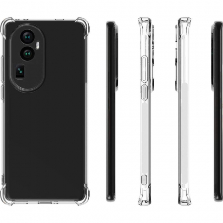 Husa protectie pentru Oppo Reno 8 5G, Flippy, TPU, Antisoc, Protectie colturi, Rezistenta la impact, 1.5 mm, Transparenta [8]