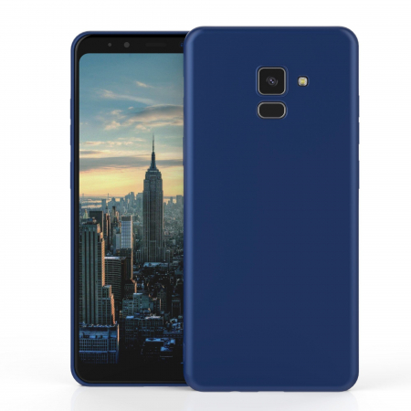 Husa Samsung Galaxy A8 2018 Luxury Case Albastru [3]