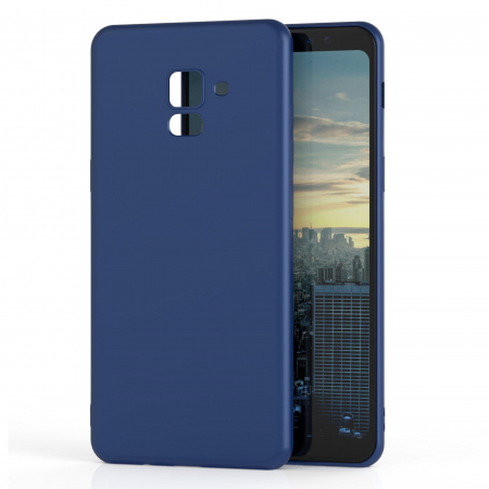 GSM - Husa Samsung Galaxy A8 2018 Luxury Case Albastru