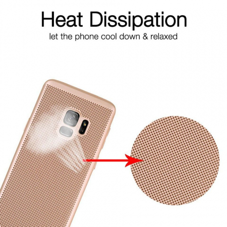 *LICHIDARE STOC* Husa Samsung Galaxy A8 2018 Ultra Slim cu aerisire Auriu [5]