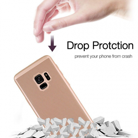 *LICHIDARE STOC* Husa Samsung Galaxy A8 2018 Ultra Slim cu aerisire Auriu [4]